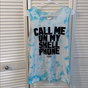 Call me on my shell phone muscle tank top